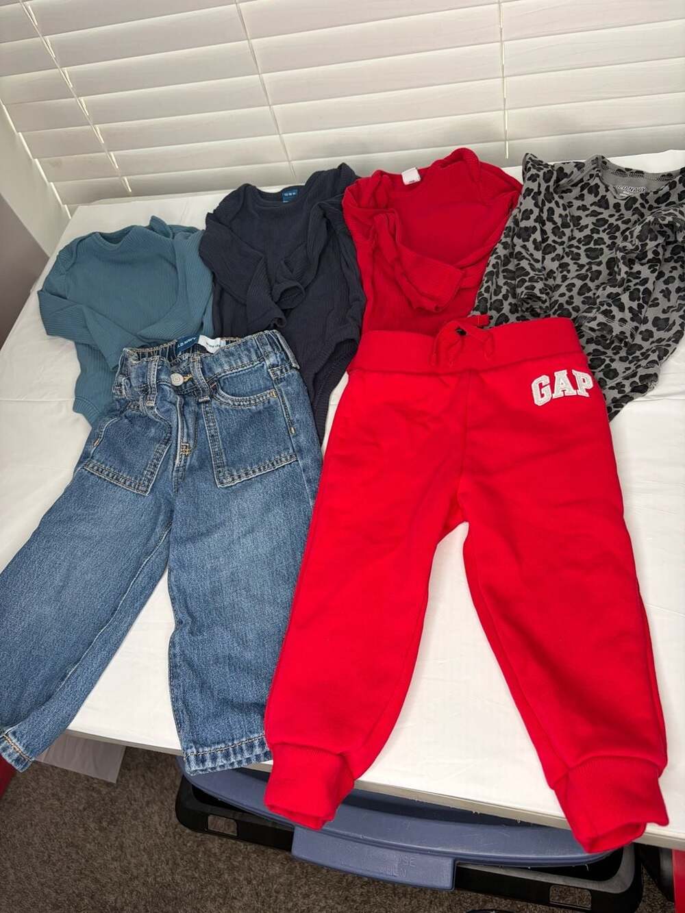 Baby and Toddler Clothes Lot Bodysuits Jeans and GAP Joggers